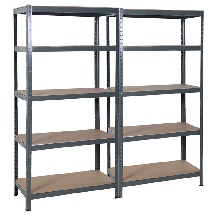 Euro Light Shelving Steel 5 Level Garage Shelf Metal Storage Adjustable Shelves Unit