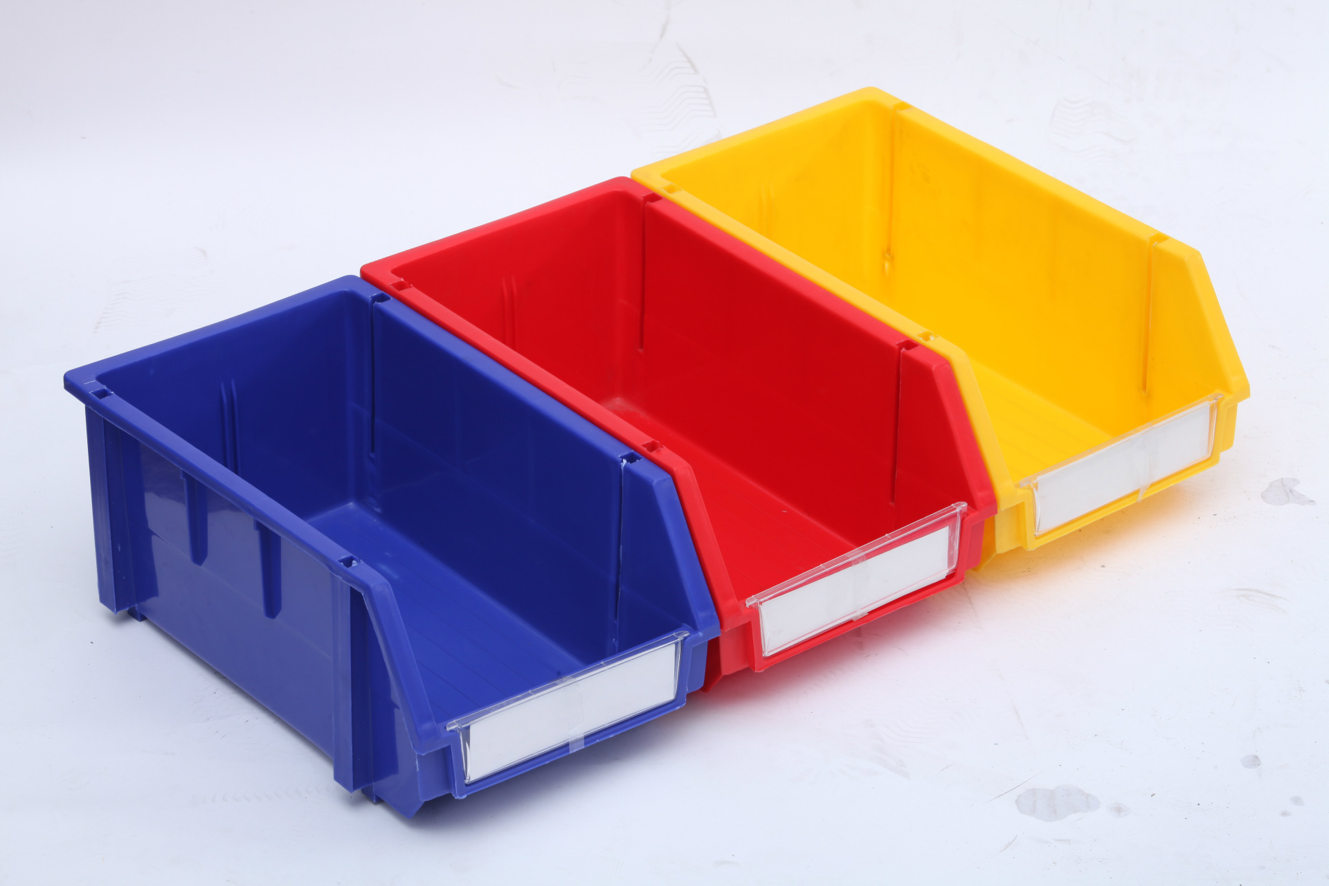 Stackable plastic bins